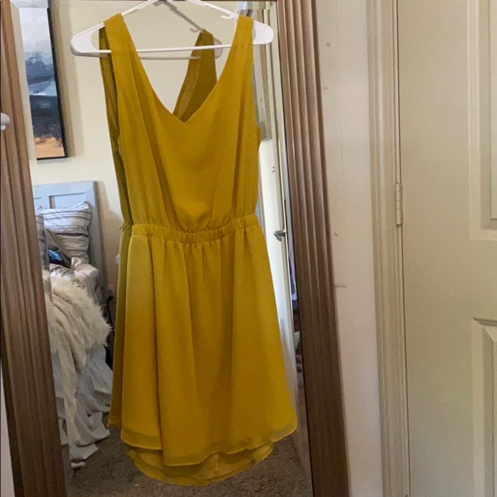 BCBGeneration mustard yellow dress
